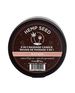Earthly Body 3-in-1 Massage Candle, 6 oz — Silky Satin - EB-HSCH022C