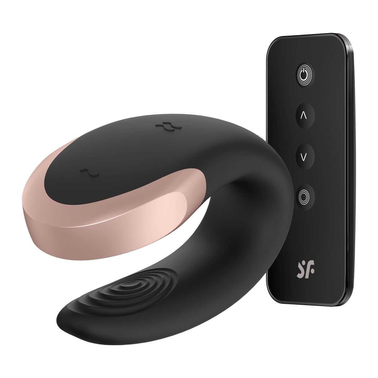 Satisfyer Double Love Couples Vibrator — Black - J2008-17-1