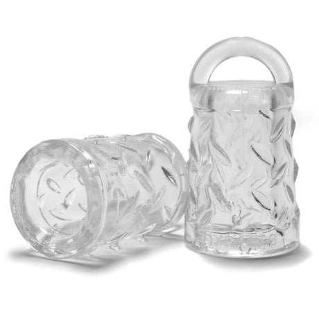 OXBALLS Gripper Nipple Suckers — Pair (Clear) - OX-AJ1073-CLR