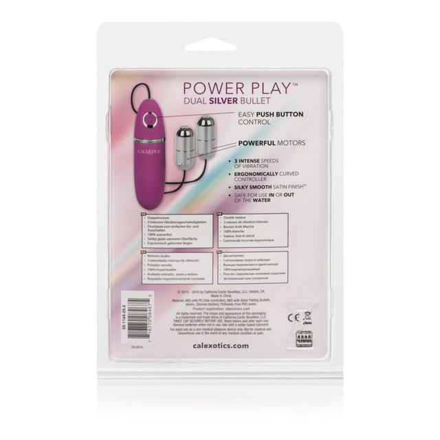 CalExotics Power Play Dual Silver Bullet Vibrator - SE1165252