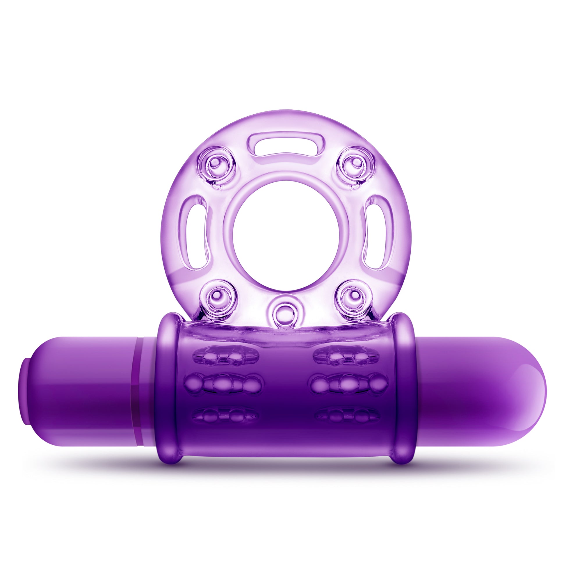 Play With Me - Couples Play - Vibrating Cock Ring - Purple by Blush