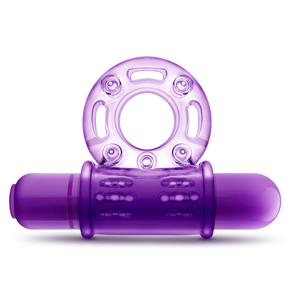 Play With Me - Couples Play - Vibrating Cock Ring - Purple by Blush