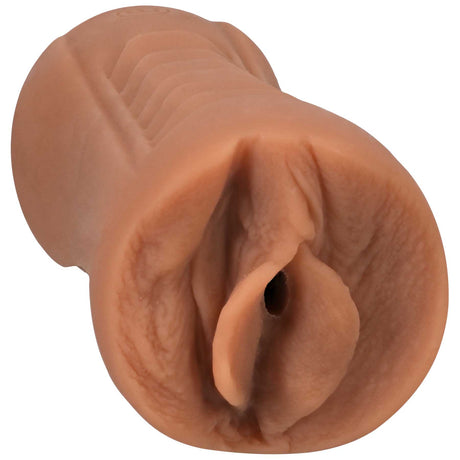 Doc Johnson Signature Strokers Aidra Fox Ultraskyn Pocket Pussy, Caramel - DJ5510-41-BX