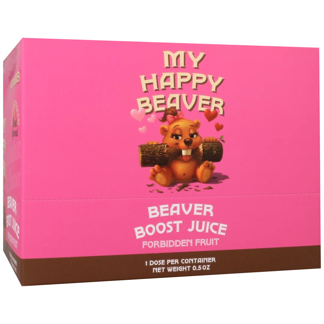 Doc Johnson Beaver Boost Juice for Her, 12-Pack 0.5 oz (Forbidden Fruit) - DJ4561-03-BX