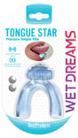 Hott Products Wet Dreams Tongue Star Tongue Vibrator — Blue - HTP3444