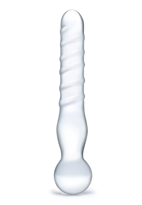 "Joystick Clear Glass Dildo GLAS-82"
