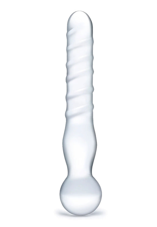 "Joystick Clear Glass Dildo GLAS-82"