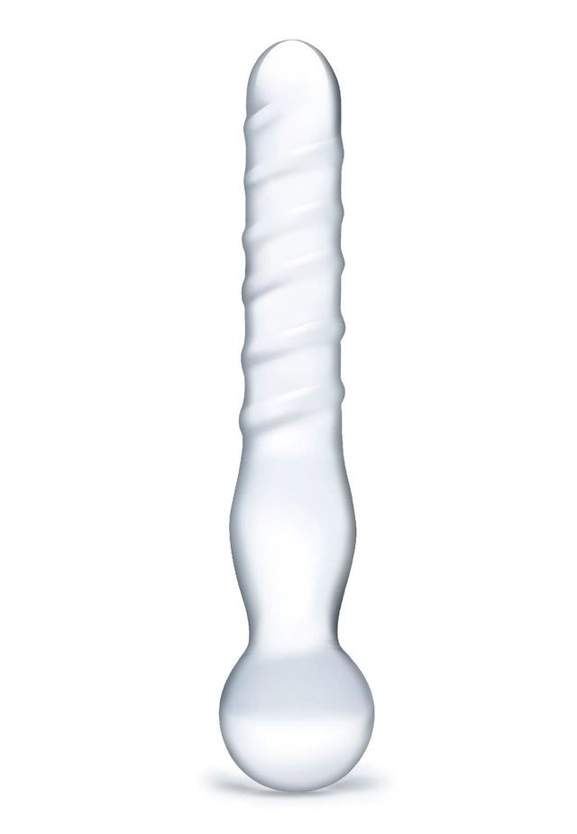 "Joystick Clear Glass Dildo GLAS-82"