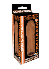 Skinsations Latin Lover Series Husky Lover 7 Inch Vibrating - Brown