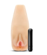 Blush Enlust Sabrina Male Masturbator with Vibrating Bullet — Beige, 7 in - BL-72723