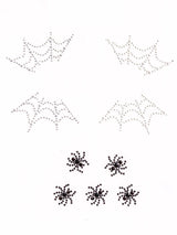 Leg Avenue Spider Web Face & Body Jewel Stickers - LA-EYE047