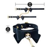 Blush Ardor Wrist & Ankle Restraint Set — Black with Bow - BL-55525