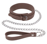 Sportsheets Signature Dawn Dream Collar & Leash — Brown - SS68122