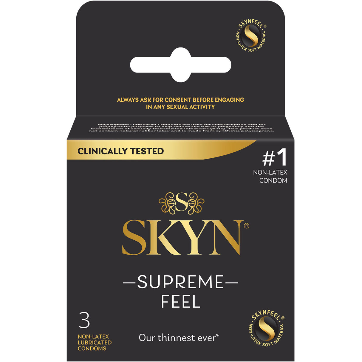 Paradise Marketing SKYN Supreme Feel Condoms — 3 Count - PM00166