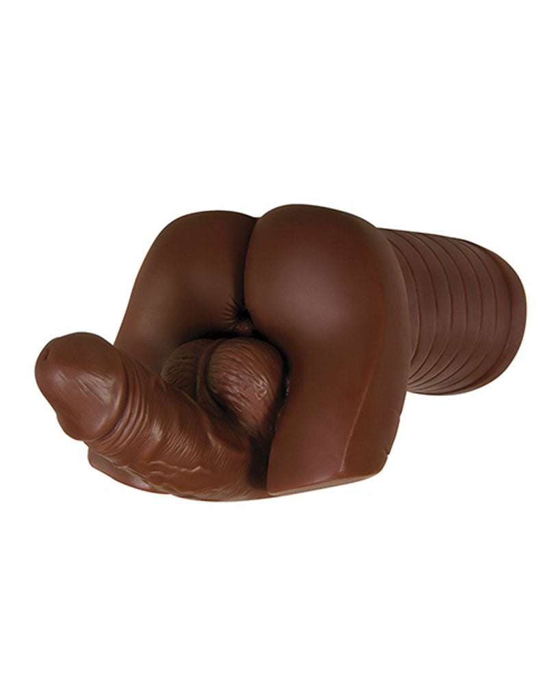 Evolved Novelties Backdoor Bash Dark Stroking Toy with Vibrating Ring - GX-MS-9468-2