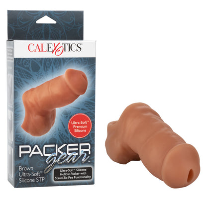 Packer Gear 4 Inch Ultra-Soft Silicone Stp Packer - Brown by CalExotics