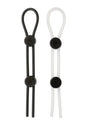 Cloud 9 Novelties Sensual XL Cock Ring 2-Pack — Black & White - WTC85224