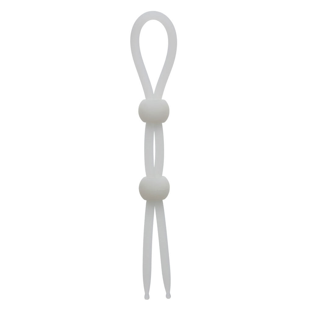 CalExotics Alpha Liquid Silicone Dual Lasso — Natural, 7.5 in - SE1492282