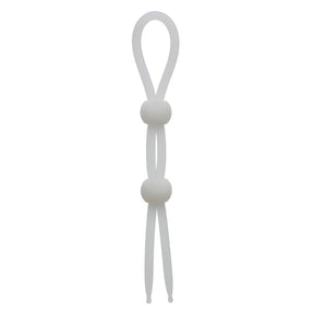 CalExotics Alpha Liquid Silicone Dual Lasso — Natural, 7.5 in - SE1492282