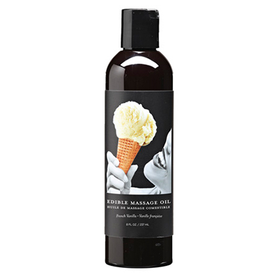 Earthly Body Edible Massage Oil, Vanilla — 8 fl oz - EB-MSE002