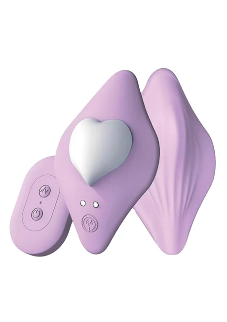 Icon Brands Ultra Panty Vibe I Heart You — Purple, 10 Speeds - IC4050