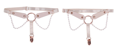 Sportsheets Peaches 'N Creame Pearl Garters — Peach - SS10213