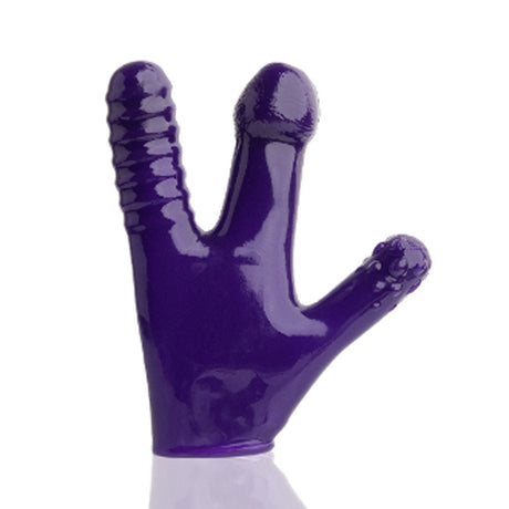 Oxballs Claw Textured Glove Dildo - Eggplant - OX-3041-EGP