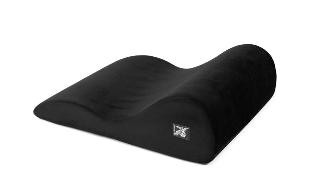 Liberator Hipster Microvelvet Sex Pillow, Black Wedge - L5144