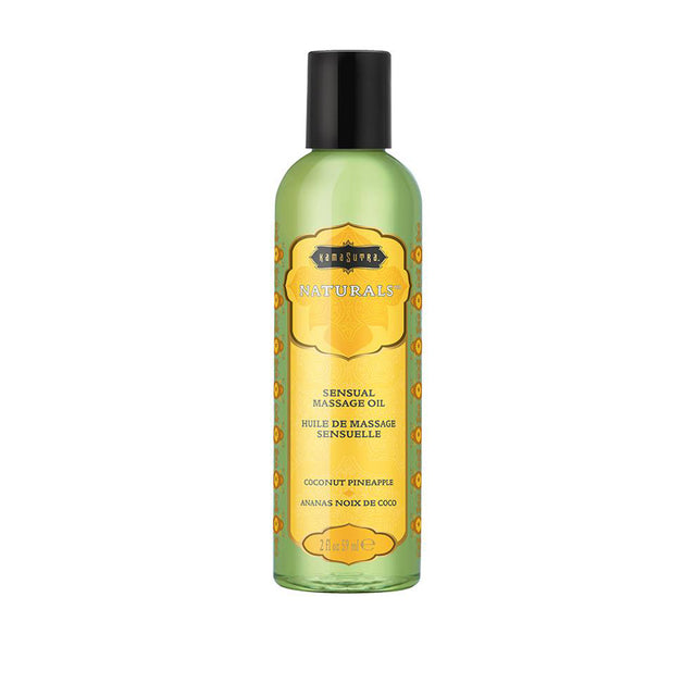 Kama Sutra Naturals Massage Oil — Coconut Pineapple, 2 fl oz (59 ml) - KS10280