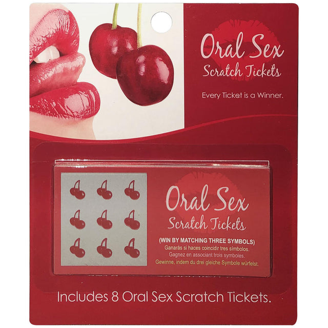 Kheper Games Oral Pleasure Scratch Tickets — 8 Redeemable Cards - KG-BGR143