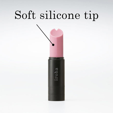 Iroha Stick Vibrator — Lilac & Black, Soft Silicone Tip - TN827
