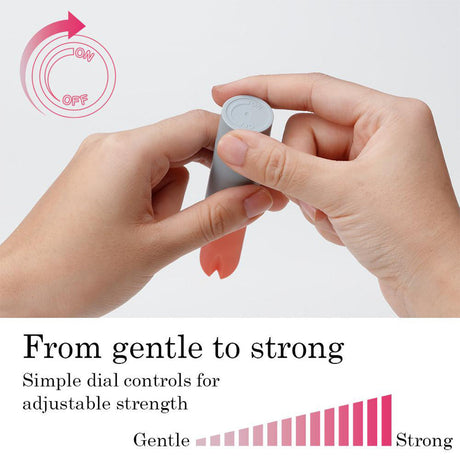 Iroha Stick Vibrator — Lilac & Black, Soft Silicone Tip - TN827