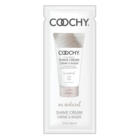 Coochy Au Natural Shave Cream — Fragrance-Free 0.5 fl oz (15 mL) - HP1020