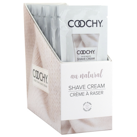 Coochy Au Natural Shave Cream Foil Samples — 24 x 15ml - COO1001-99D