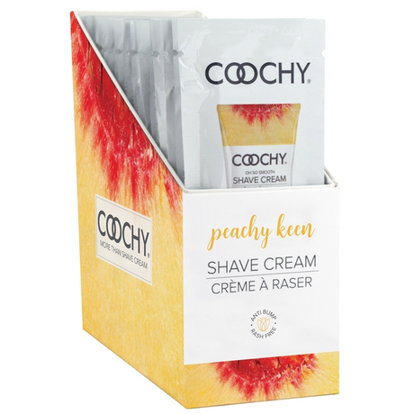 Coochy Shave Cream Peachy Keen — 24 x 15ml Foil Display - HP1034