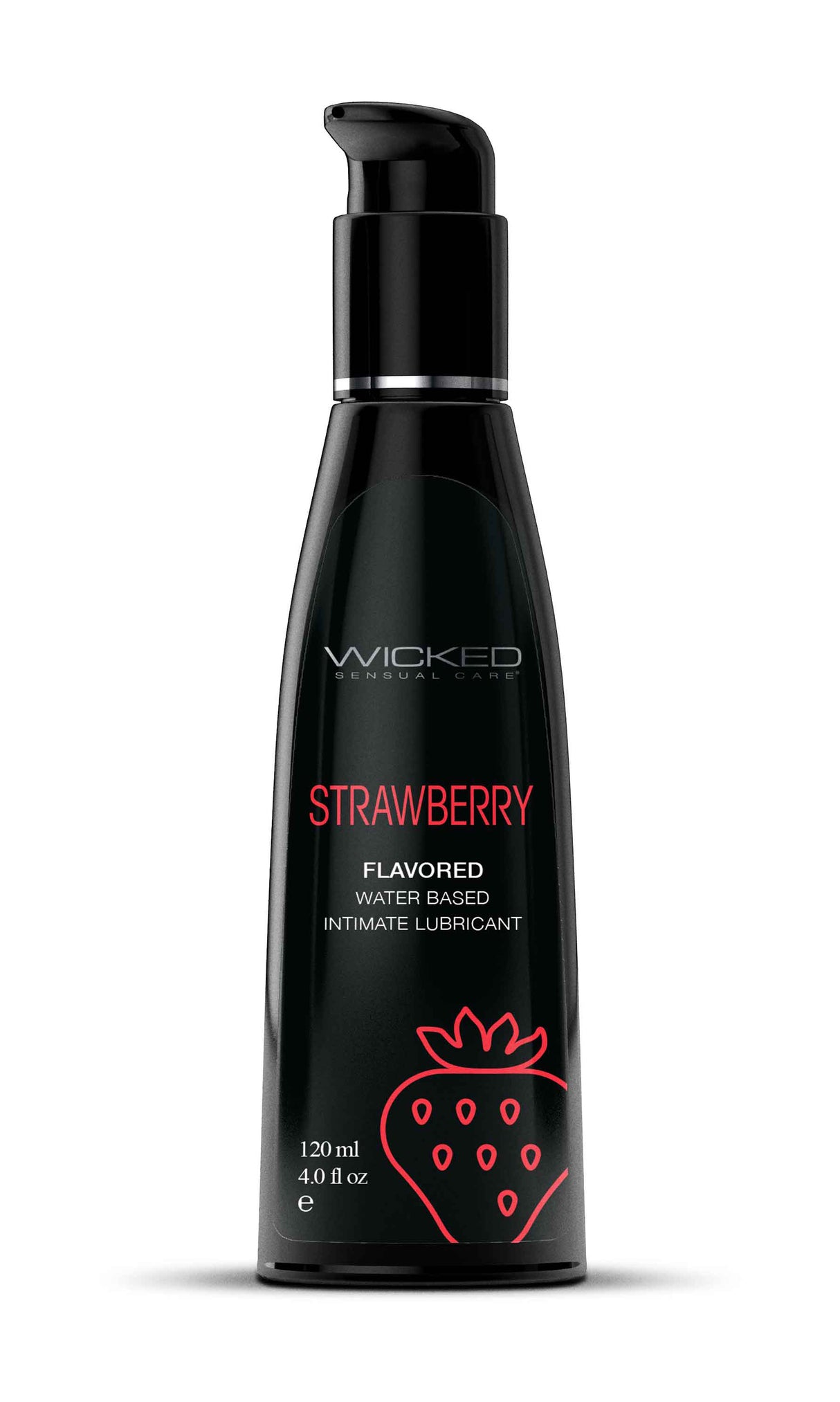 Wicked Sensual Care Wicked Aqua Strawberry Water-Based Lubricant — 4 fl oz - WS-90414