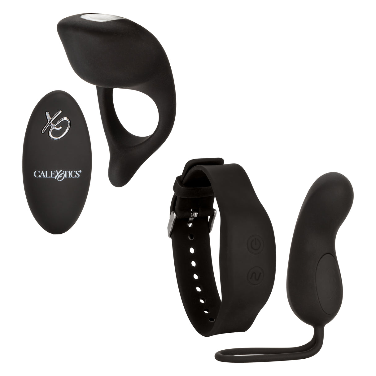 CalExotics Silicone Remote Foreplay Set — Stimulator & Ring - SE0077803