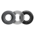 Hunkyjunk HUJ3 C-Ring 3-Pack, Tar/Ice/Stone — plus+silicone blend - OX-HUJ-102-TARMULTI
