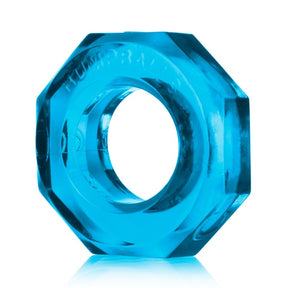 OXBALLS Humpballs Screw Cockring — Ice Blue (FLEXtpr) - OX-AJ1077-ICE