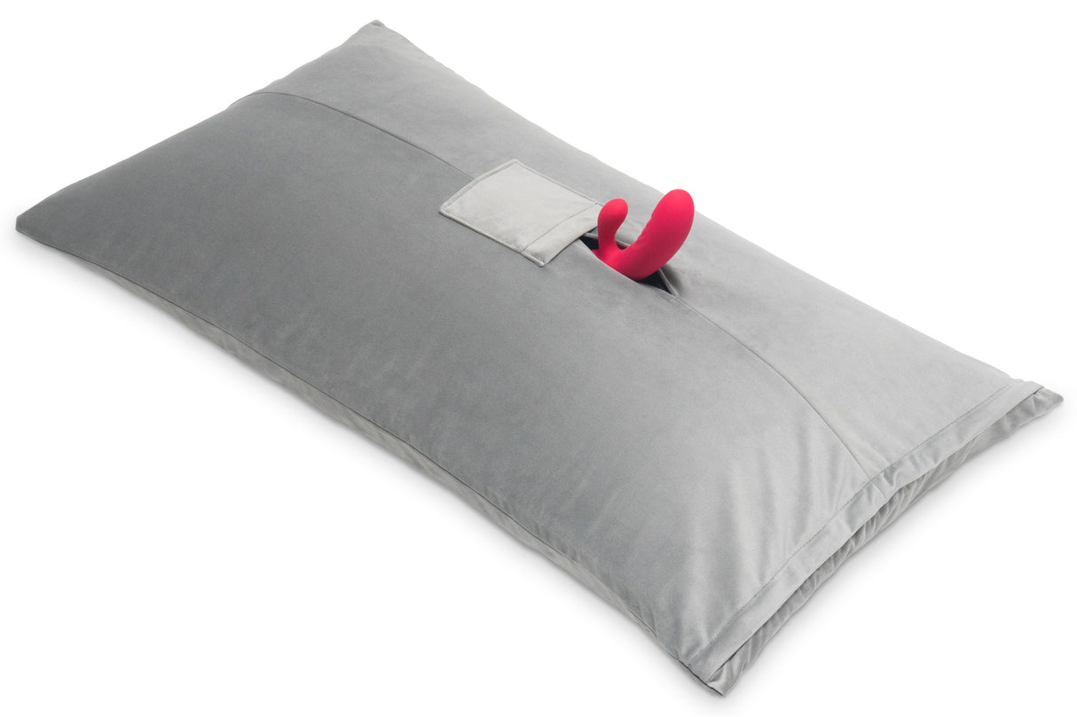 Liberator Humphrey Microvelvet Sex Toy Mount — Grey (King) - L7786