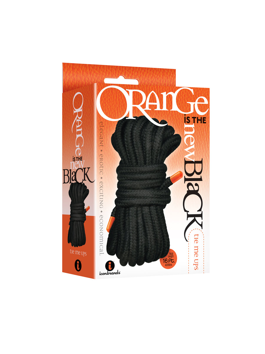 The 9's Orange Is the New Black Tie Me Ups - Black by Icon Brands