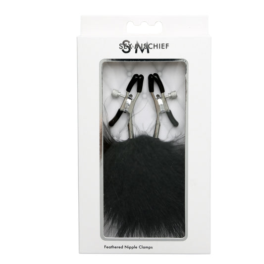 Sex and Mischief Feathered Nipple Clamps — Sportsheets - SS100-82