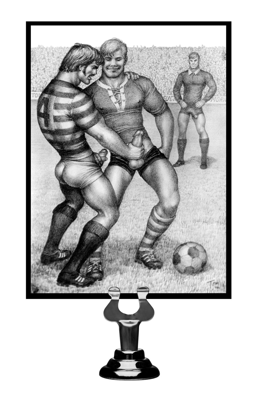 Tom of Finland Silicone Cock Ring With 3 Weighted Balls by XR Brands