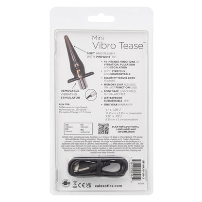Mini Tease Slender Probe - Smoke Rechargeable by CalExotics