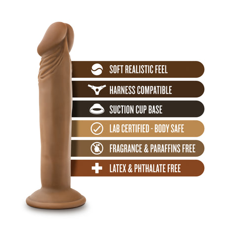 Blush Dr. Small 6-Inch Dildo, Mocha - BL-14627