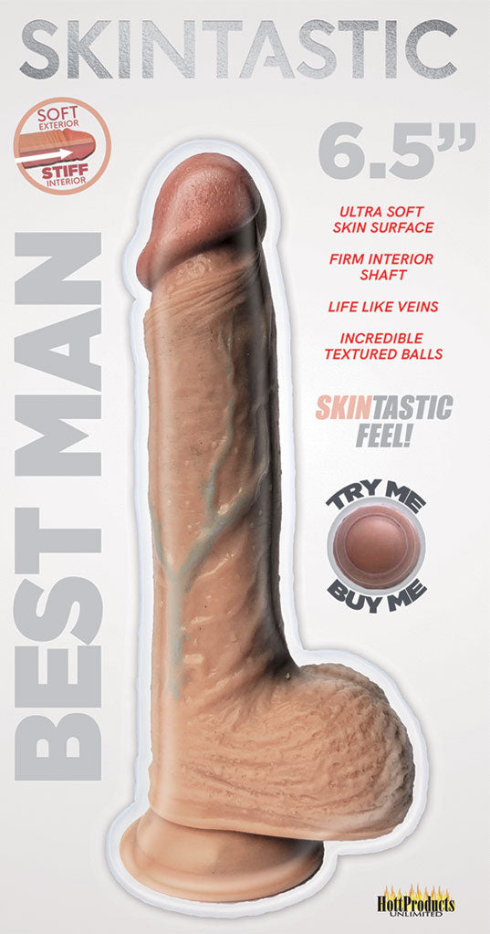 Hott Products Skinsations Skintastic Best Man Dildo, 6.5 in - HTP3132
