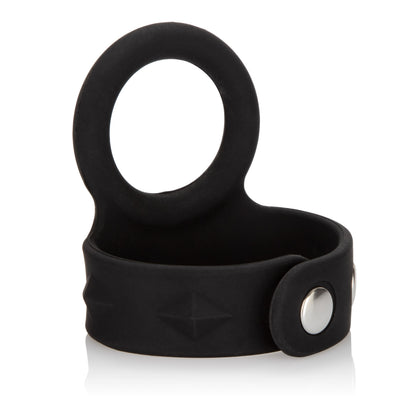 Silicone Tri-Snap Scrotum Support Ring - Large by CalExotics