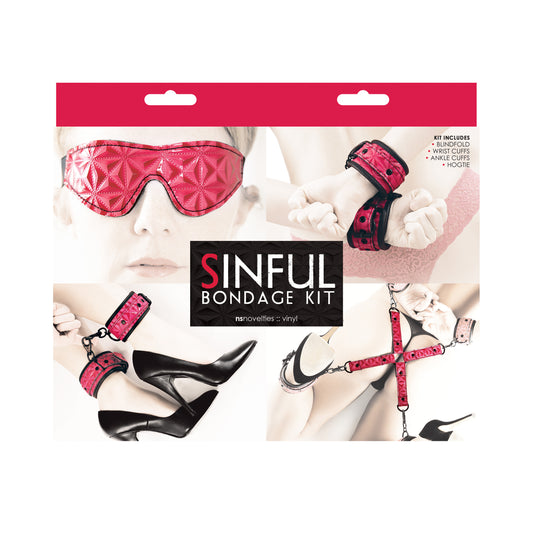 "Sinful - Bondage Kit - Pink NSN1219-04"