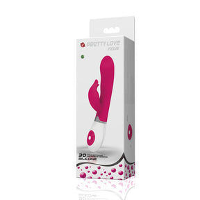 Pretty Love Felix Rabbit Vibrator — 30 Functions, Pink - BI-014223