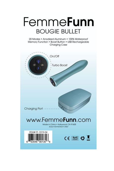 Femme Funn Bougie Bullet Vibrator — Light Blue - FF-1019-04